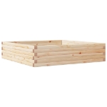 Fioriera da Giardino 100x100x23 cm in Legno Massello di Pino