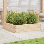 Fioriera da Giardino 100x100x23 cm in Legno Massello di Pino