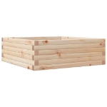 Fioriera da Giardino 70x70x23 cm in Legno Massello di Pino