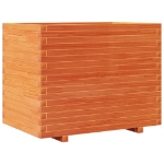 Fioriera Giardino Marrone Cera 90x60x72 cm Legno Massello Pino