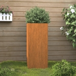 Fioriera 32x29x75 cm in Acciaio Corten