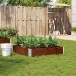 Fioriera da Giardino Marrone 100x100 cm Legno Massello di Pino