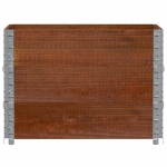 Fioriera da Giardino Marrone 80x60 cm Legno Massello di Pino