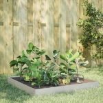 Fioriera Rialzata da Giardino 100x100x18,5 cm in Acciaio Inox
