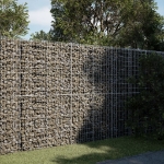 Cesto Gabbione con Copertura 200x50x200 cm in Ferro Zincato