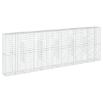 Cesto Gabbione con Copertura 600x50x200 cm in Ferro Zincato