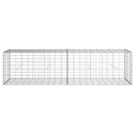 Cesto Gabbione con Copertura 200x50x50 cm Ferro Zincato