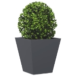 Fioriera da Giardino Antracite 30x30x30 cm in Acciaio