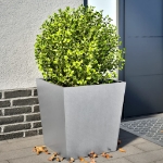 Fioriere da Giardino 2 pz 50x50x50 cm in Acciaio Zincato