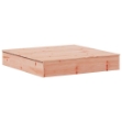 Sabbiera con Copertura 111x111x19,5 cm Legno Massello Douglas
