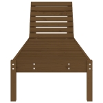 Lettino Prendisole Ambra 199,5x60x74 cm Legno Massello di Pino