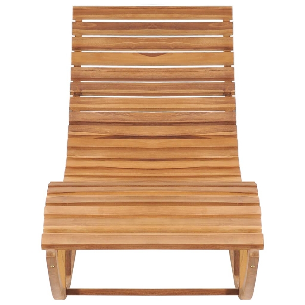 Lettino a Dondolo in Legno Massello di Teak