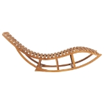 Lettino a Dondolo in Legno Massello di Teak