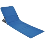 HI Sedia a Stuoia da Spiaggia Pieghevole in PVC Blu