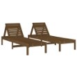 Lettini Prendisole 2pz Ambra 199,5x60x74 cm Legno Massello Pino