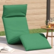 Lettino Pieghevole Verde 175x54x8,5 cm in Tessuto Oxford