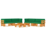 Set Salotto Pallet 6 pz Marrone Ambra Legno di Pino Impregnato