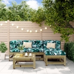 Set Salotto da Giardino 5 pz in Legno Impregnato di Pino
