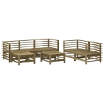 Set Salotto da Giardino 7 pz in Legno Impregnato di Pino