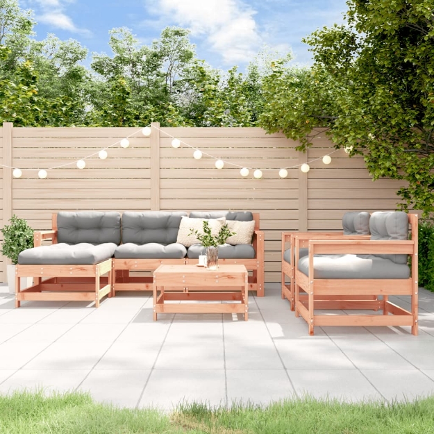 Set Salotto da Giardino 7 pz in Legno Massello di Douglas