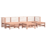 Set Salotto da Giardino 7 pz in Legno Massello di Douglas