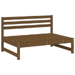 Set Salotto da Giardino 5 pz ambra in Legno Massello di Pino