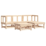 Set Salotto da Giardino 5 pz in Legno Massello di Pino