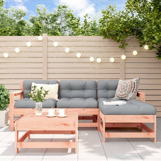 Set Salotto da Giardino 5 pz in Legno Massello di Douglas