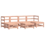 Set Salotto da Giardino 7 pz in Legno Massello di Douglas