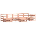 Set Salotto da Giardino 8 pz in Legno Massello di Douglas