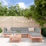 Set Salotto da Giardino 7 pz in Legno Massello di Douglas