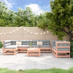 Set Salotto da Giardino 8 pz in Legno Massello di Douglas