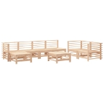 Set Salotto da Giardino 8 pz in Legno Massello di Pino