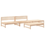 Set Salotto da Giardino 4 pz in Legno Massello di Pino