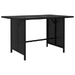 Set Divani da Giardino 9 pz con Cuscini in Polyrattan Nero
