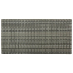 Set da Bar da Giardino 5 pz con Cuscini in Polyrattan Grigio