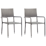 Set Mobili da Pranzo per Giardino 3 pz Grigio