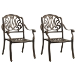 Set da Bistrot 3 pz in Alluminio Pressofuso Bronzo