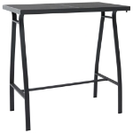 Set Bar da Giardino 7 pz Nero e Grigio