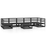 Set Divani da Giardino 8 pz in Legno Massello di Pino