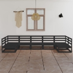 Set Divani da Giardino 7 pz in Legno Massello di Pino