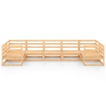 Set Salotto da Giardino 7 pz in Legno Massello di Pino
