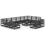 Set Divani da Giardino 13 pz in Legno Massello di Pino