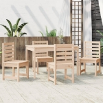 Set da Pranzo per Giardino 5 pz in Legno Massello di Pino