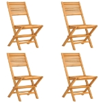 Set da Pranzo per Giardino 5 pz in Legno Massello di Teak