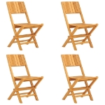 Set da Pranzo per Giardino 5 pz in Legno Massello di Teak