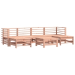 Set Divani Giardino 7 pz con Cuscini Legno Massello di Douglas