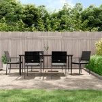 Set Pranzo da Giardino 7 pz con Cuscini in Polyrattan e Acciaio