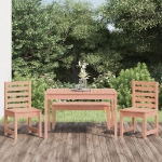 Set da Pranzo per Giardino 4 pz in Legno Massello di Douglas