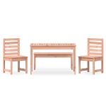 Set da Pranzo per Giardino 4 pz in Legno Massello di Douglas
